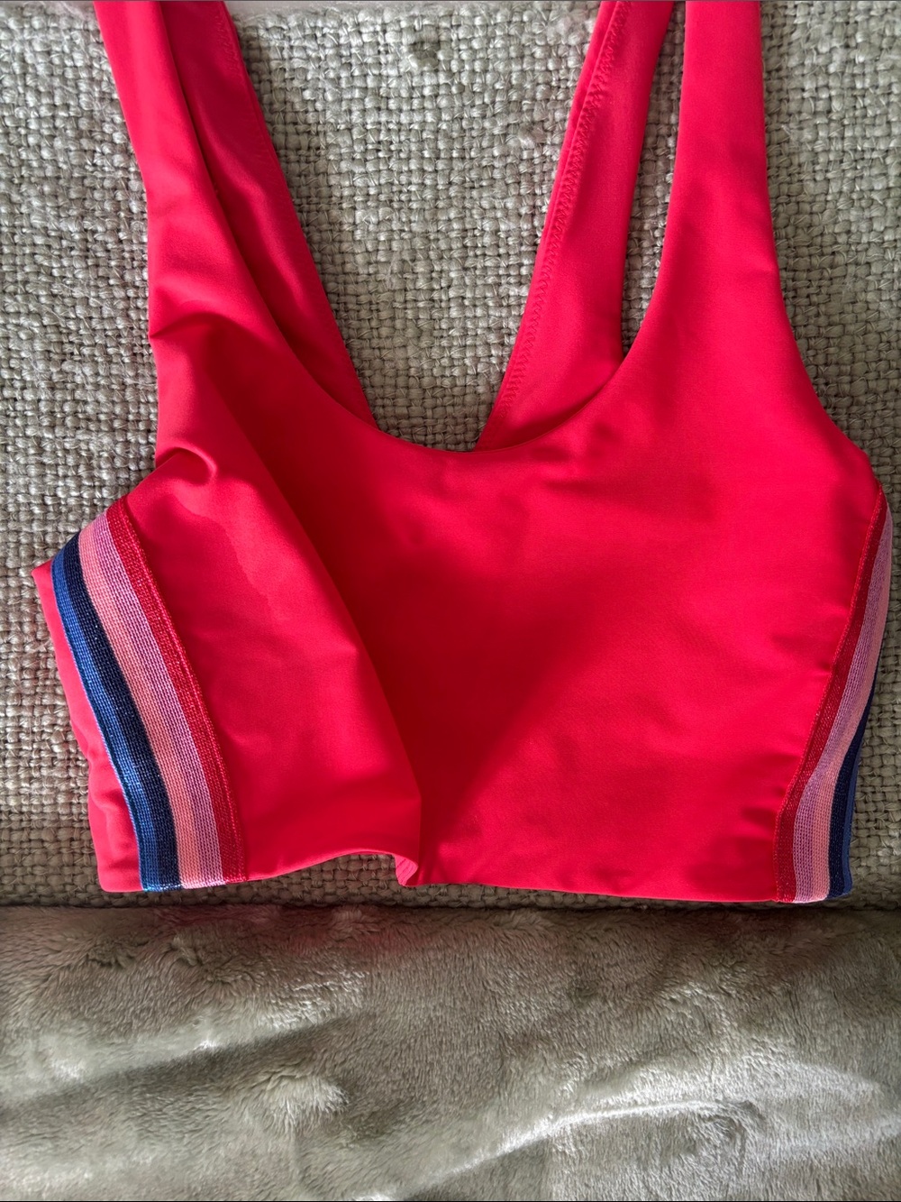 Spiritual Gangster Shakti Brami Rainbow Sports Bra Tank - Womens SM Red
